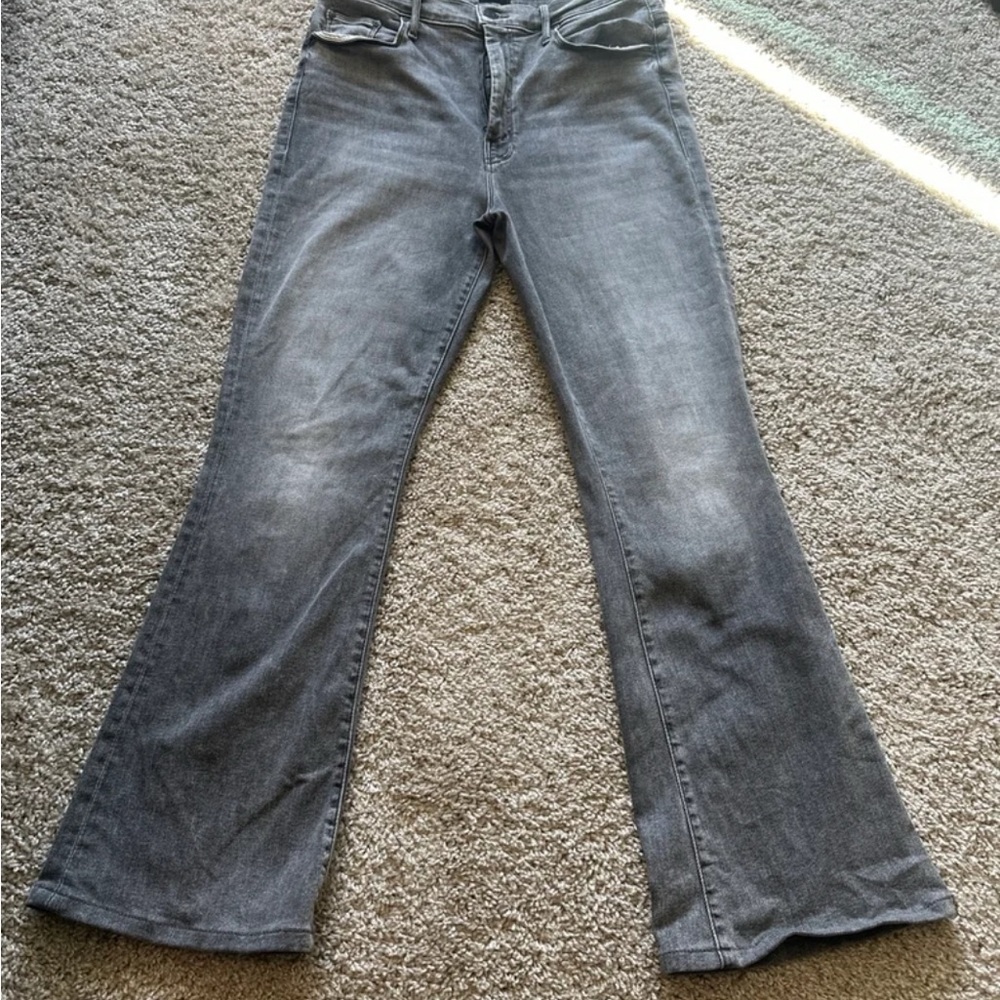 MOTHER Gray Flare Women's Jeans